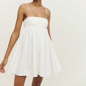 White Reformation Catarina dress NWT